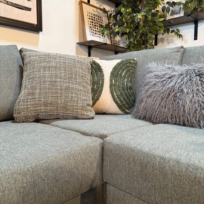 Daina Modular Sectional in Forest Green