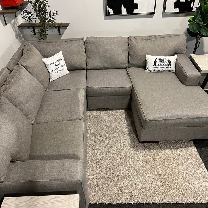 Ashley Homestores Modular U Shape Sectional Couch in Gray