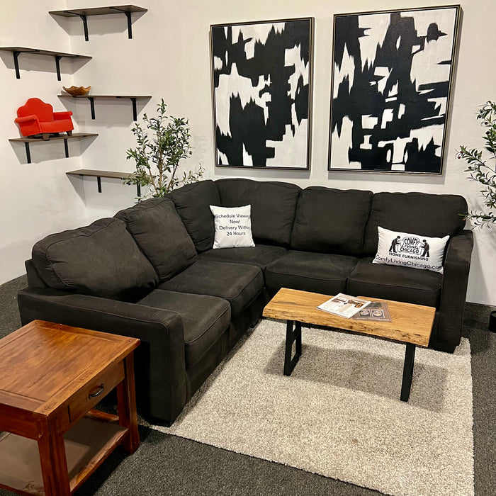 Charcoal Gray Ashley 2 Piece Sectional Couch