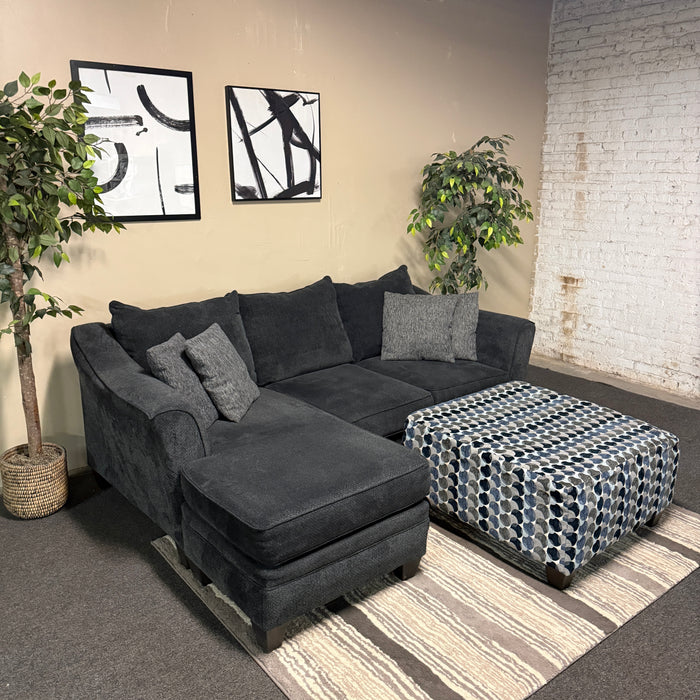 Sectional Sofa with Reversible Chaise and Ottoman