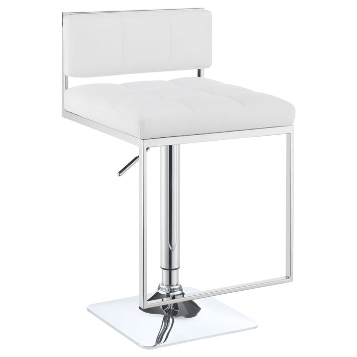 Alameda Adjustable Bar Stool Chrome and Grey