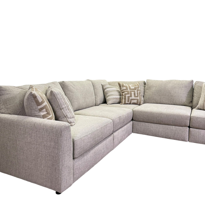 Marlow Modular 5 Piece Sectional in Cream