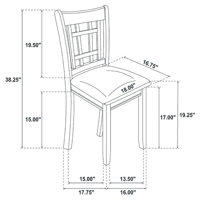 Lavon  Dining Set Medium Grey