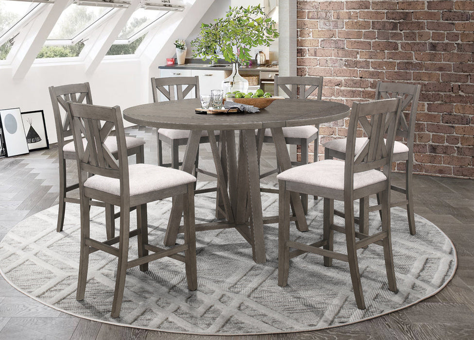 Athens  Counter Height Dining Set Barn Grey