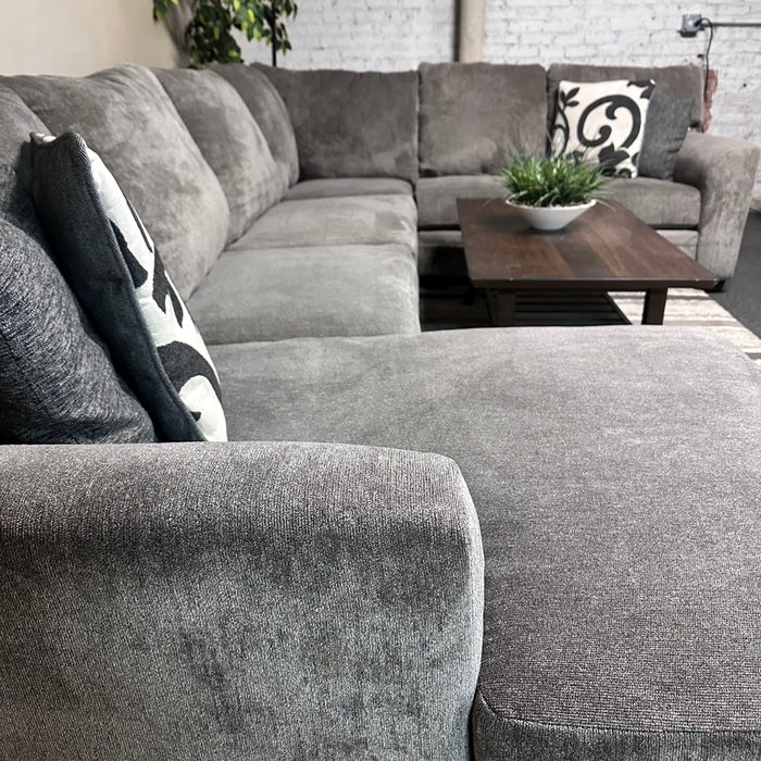 Gray U shape Sectional