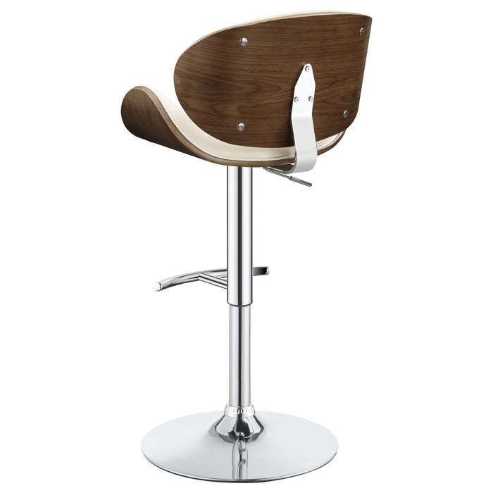 Harris Adjustable Bar Stool Black and Chrome