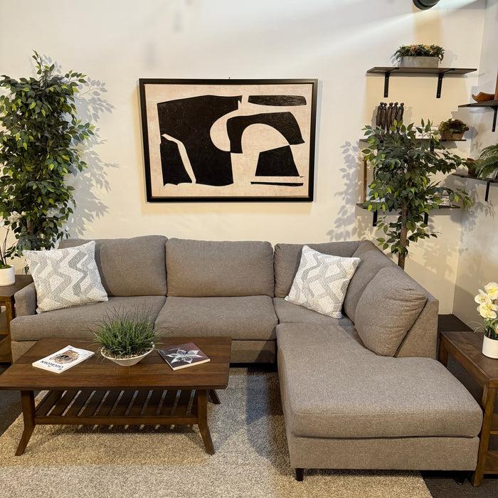 Sectional Sofa with Bumper Chaise