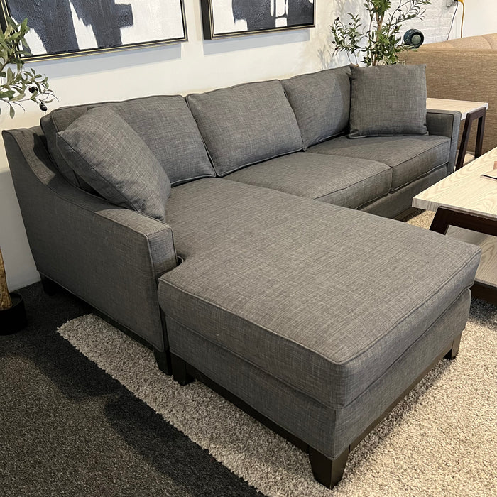 Jonathan Louis Sectional Couch with Reversible Chaise in Gray