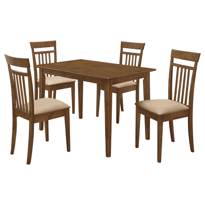 Gomez  Rectangular Dining Table Set Cappuccino