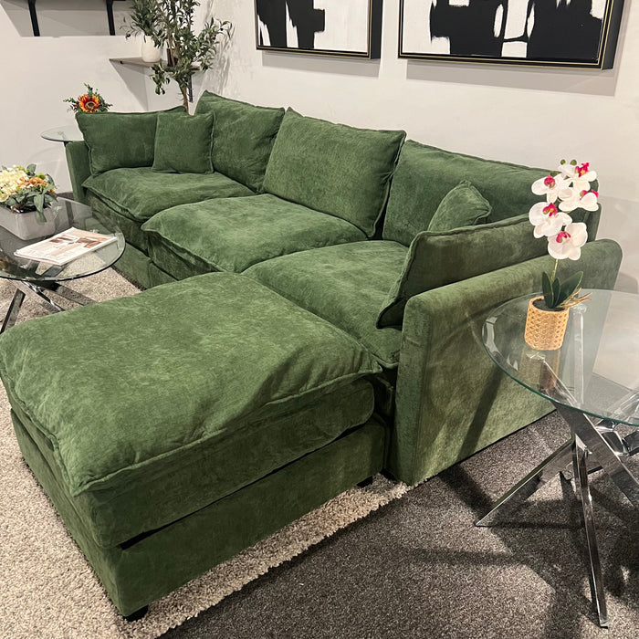 Modular Sectional Dream Couch in Olive Green