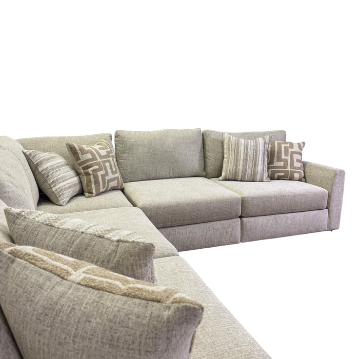 Marlow Modular 5 Piece Sectional in Cream