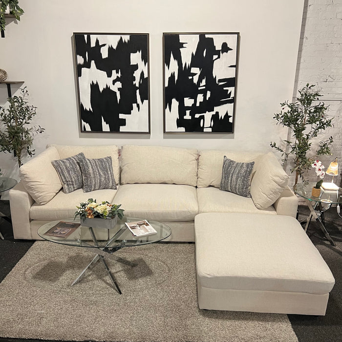 Cream Modular 4 Piece Sectional Couch