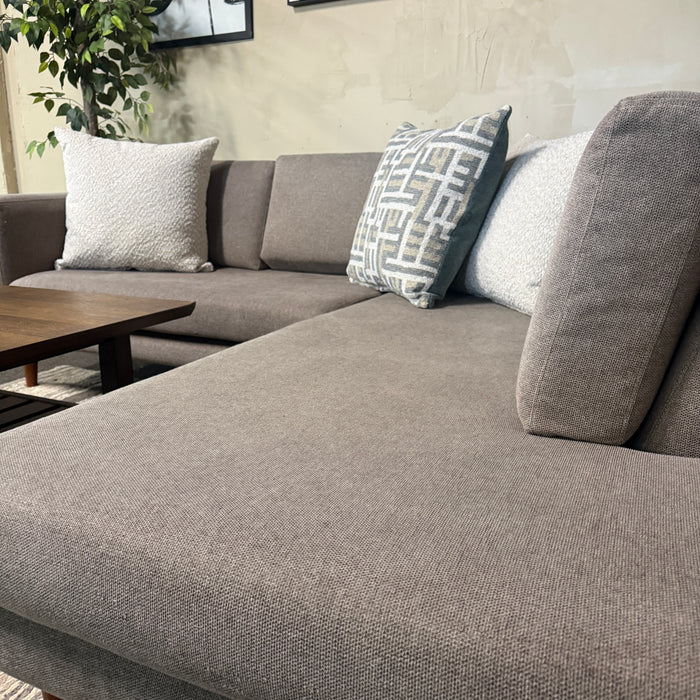 MCM Sectional with Bumper Chaise
