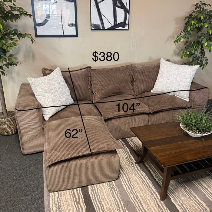 Corded Modular Cloud Sectional Sofa