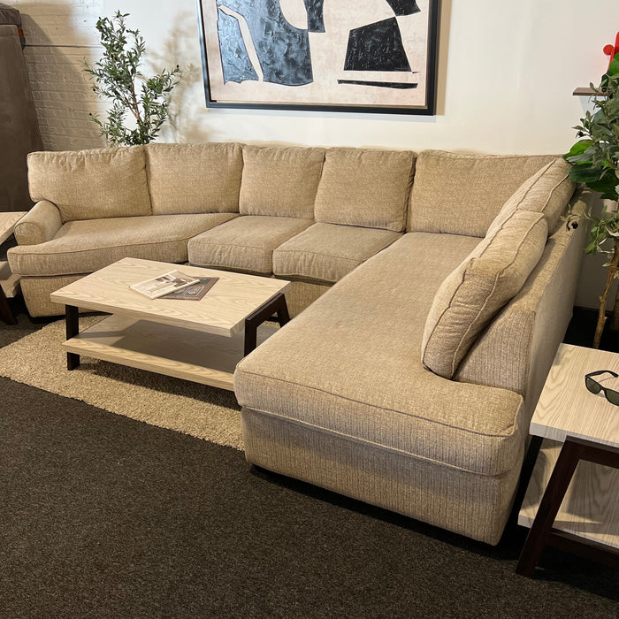 Cream Walter E Smithe Cream U Shape Sectional