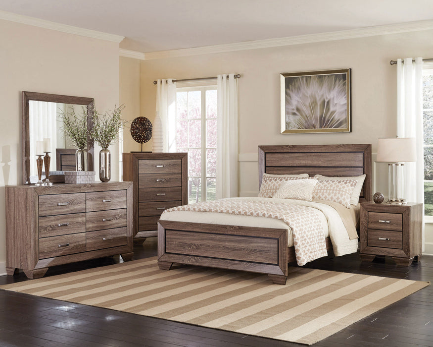 Kauffman  Panel Bed Washed Taupe