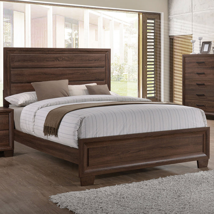 Brandon  Panel Bed Medium Warm Brown