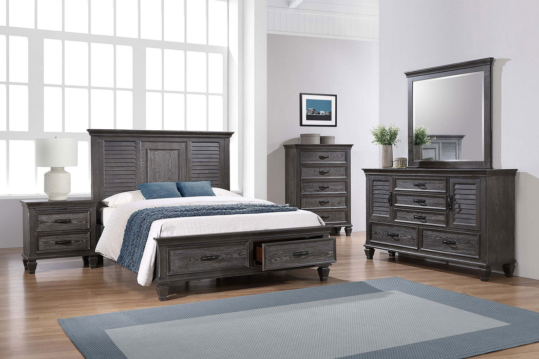 Franco 5-drawer Dresser with Mirror Weathered Sage