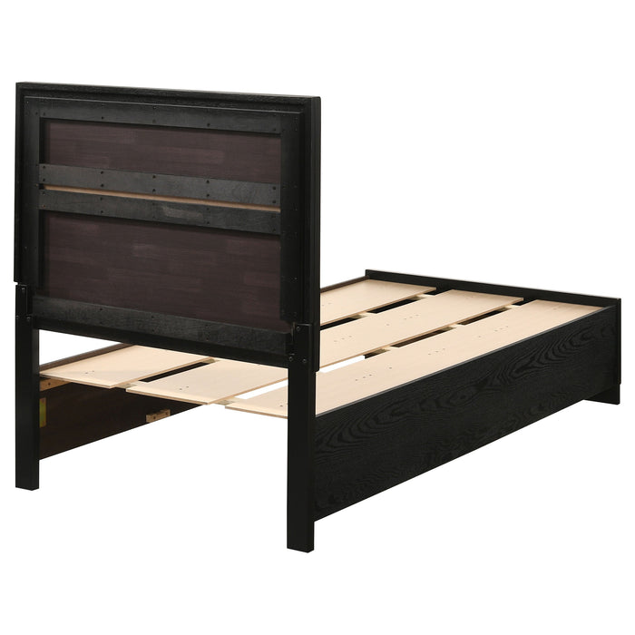 Miranda  2-drawer Storage Bed Black