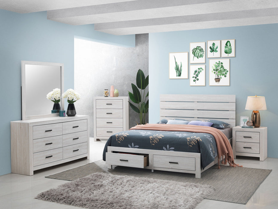 Brantford  Storage Bed Coastal White