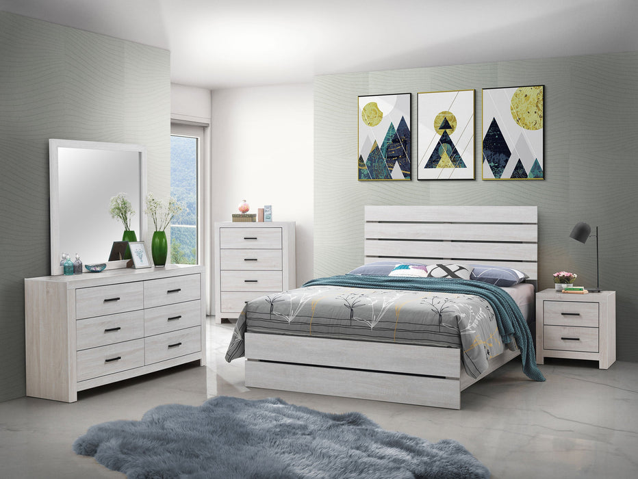 Brantford  Panel Bed Coastal White