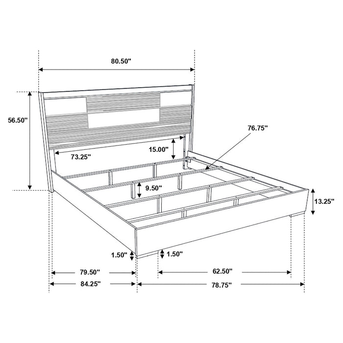 Blacktoft  Panel Bed Black