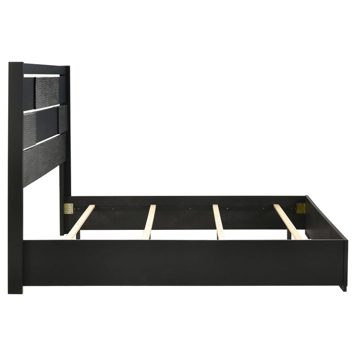 Blacktoft  Panel Bed Black