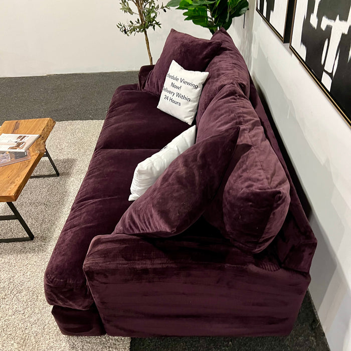 Lovely Purple Jonathan Louis Deep Sofa / Couch