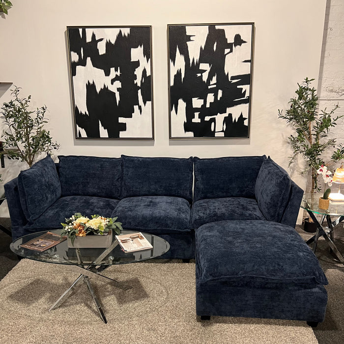 Modular Sectional Dream Couch in Navy Blue