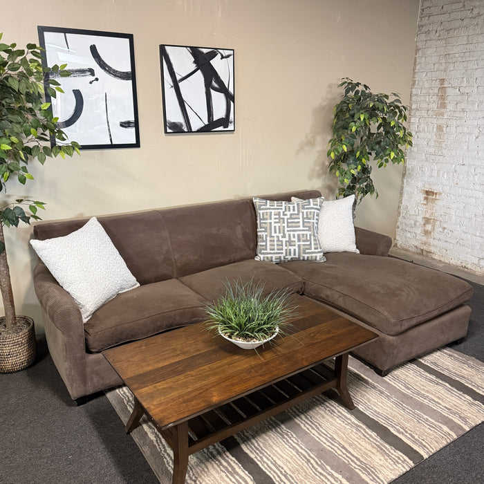 Crate and Barrel Sectional in Taupe