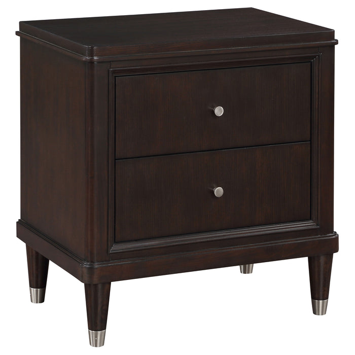 Emberlyn 2-drawer Nightstand Bedside Table Brown