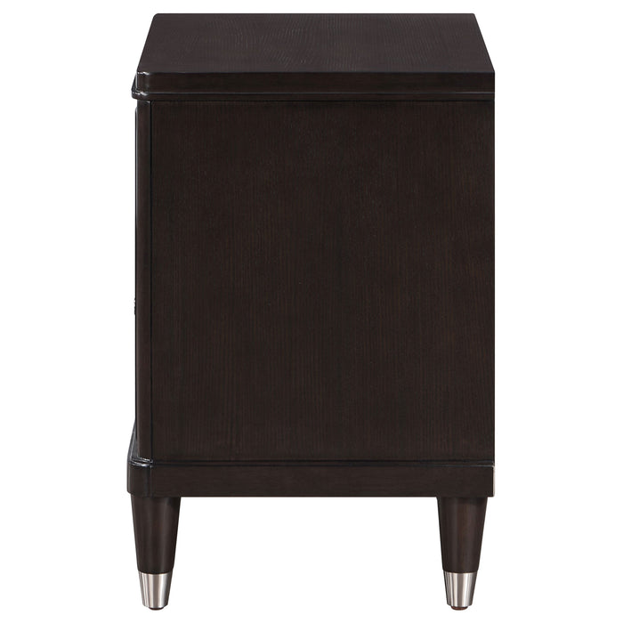 Emberlyn 2-drawer Nightstand Bedside Table Brown