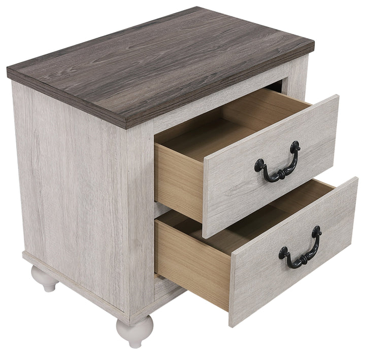 Stillwood 2-drawer Nightstand Vintage Linen