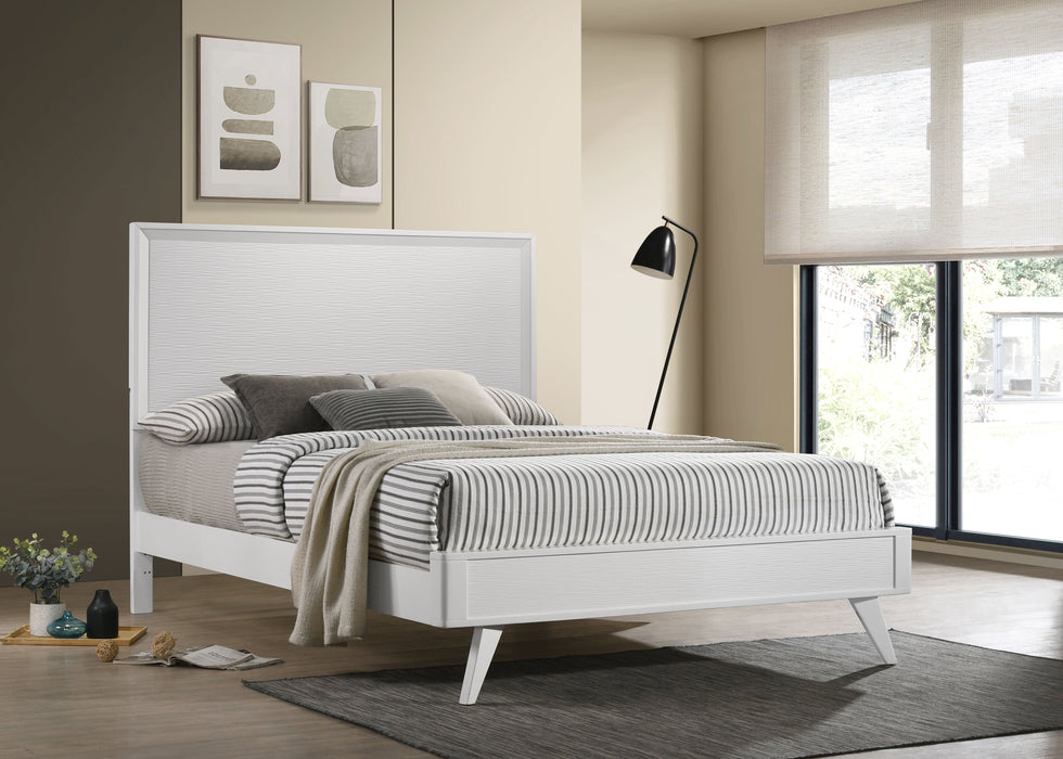 Janelle  Panel Bed White