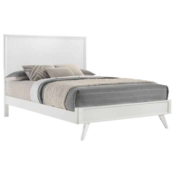 Janelle  Panel Bed White