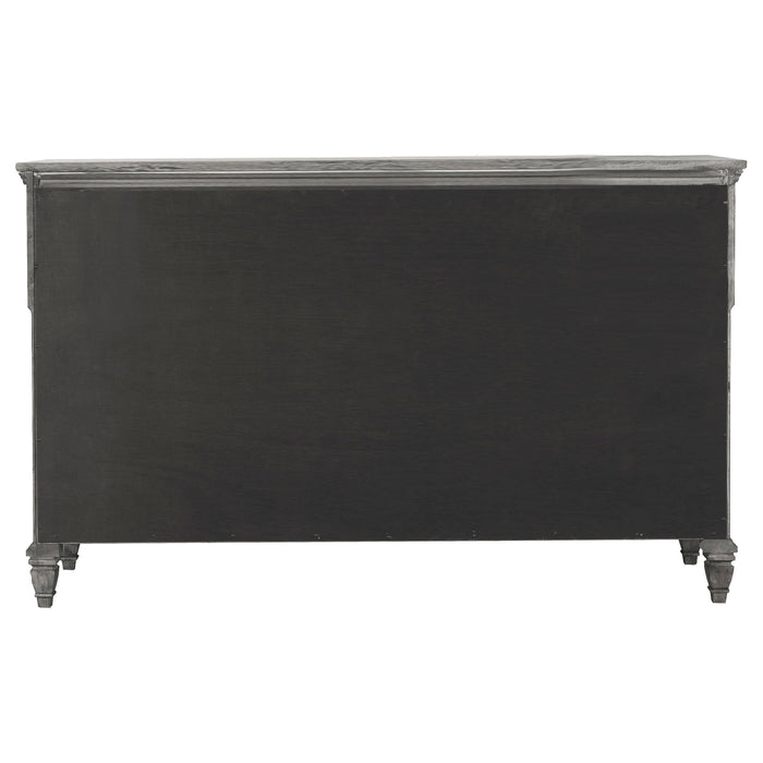 Avenue 8-drawer Rectangular Dresser with Mirror Grey