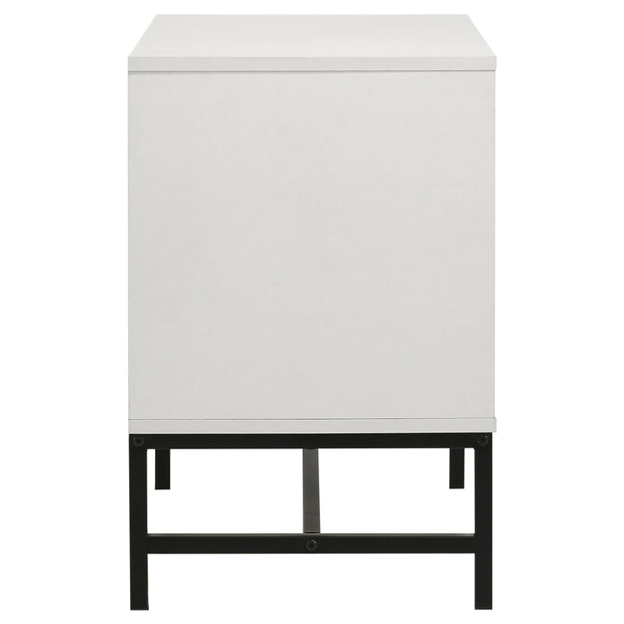 Sonora 2-drawer Nightstand Bedside Table White