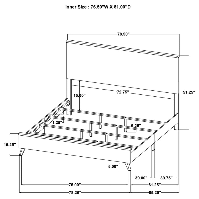 Kaywood 51-inch  Panel Bed Natural Pine