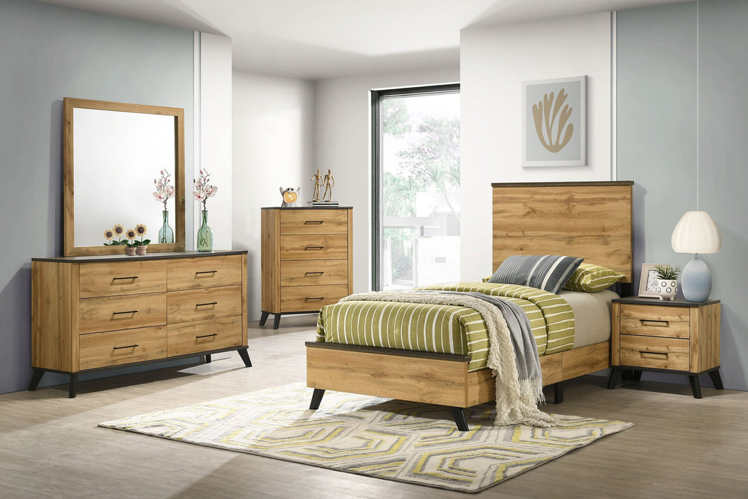 Kaywood 51-inch  Panel Bed Natural Pine