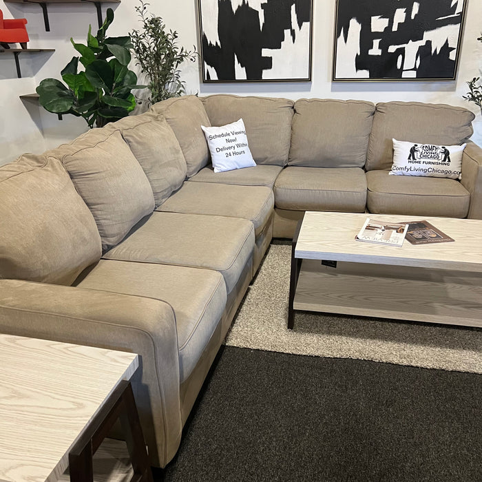 Ashley Cream Modular Lucina Corner Sectional Couch