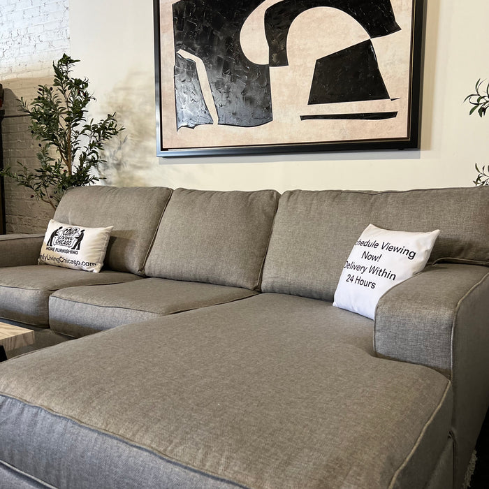 Jonathan Louis Two Piece Sectional in Gray