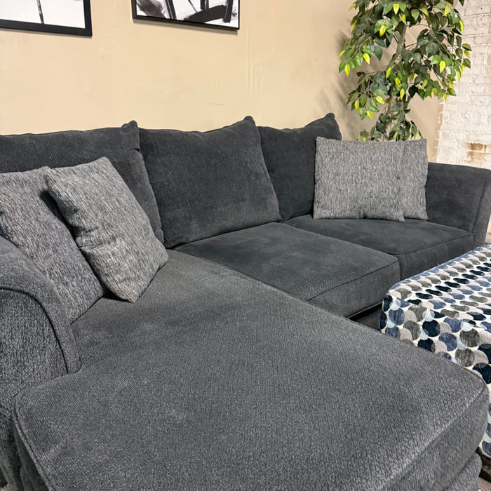 Sectional Sofa with Reversible Chaise and Ottoman
