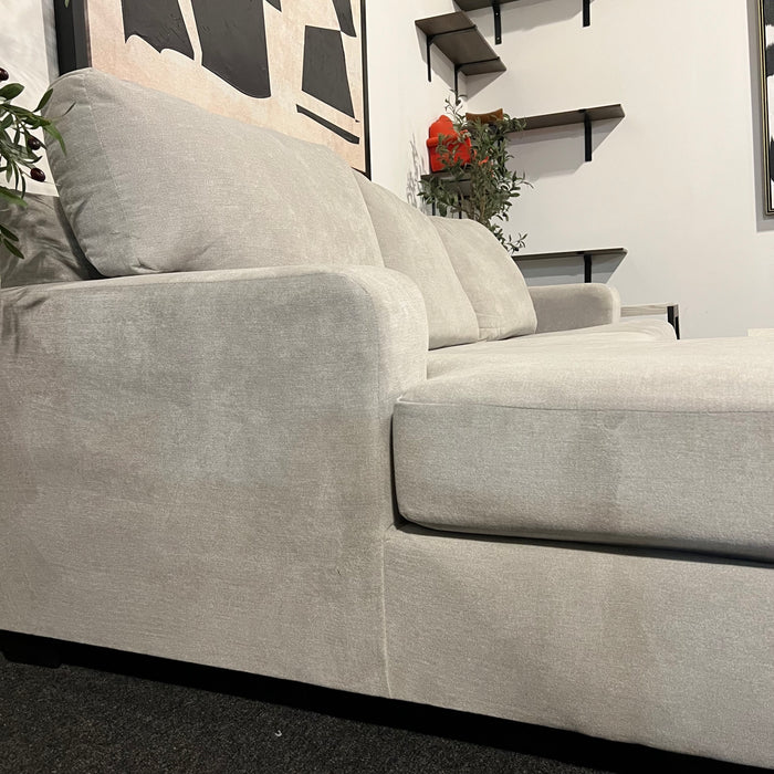 Benchcraft Light Gray Sectional with Chaise