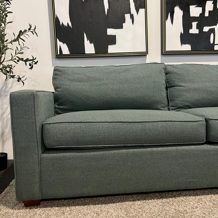 Room and Board York Teal Sofa