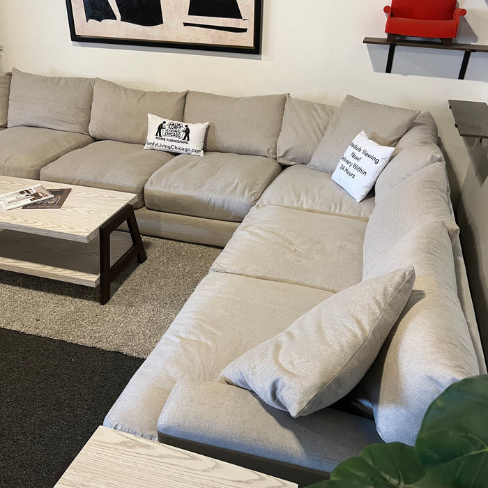 Jonathan Louis Cream Modular Corner Sectional Couch