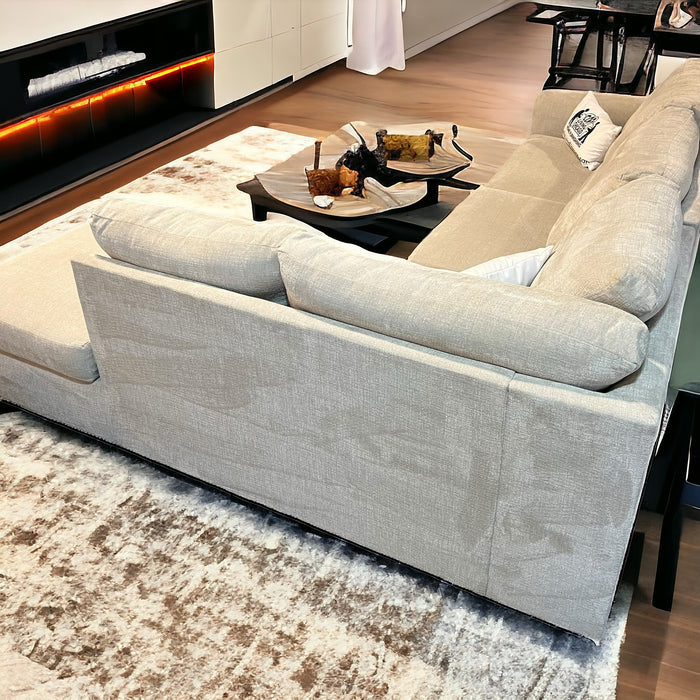 Cream / Off White Jonathan Louis Two Piece Sectional Couch