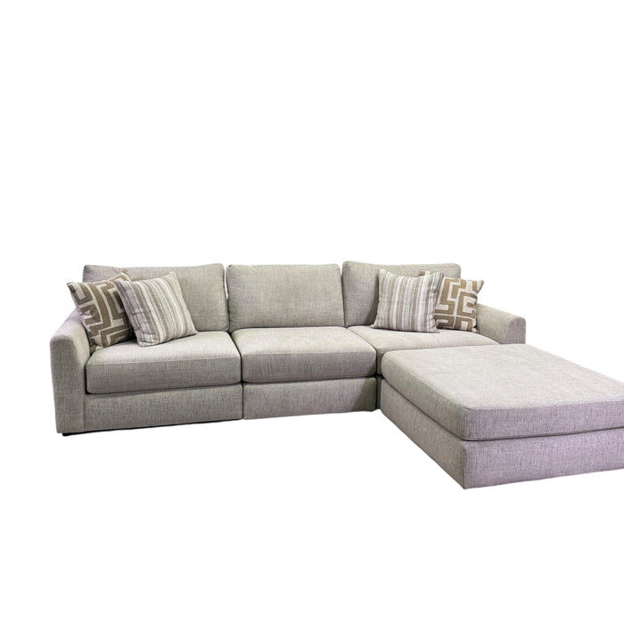 Marlow Modular 4 Piece Sectional in Cream