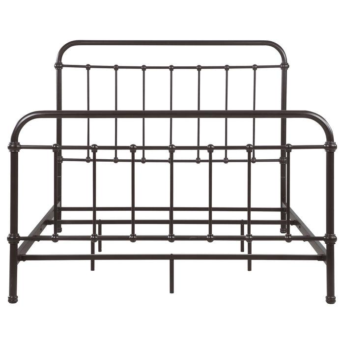 Livingston  Panel Metal Bed Dark Bronze