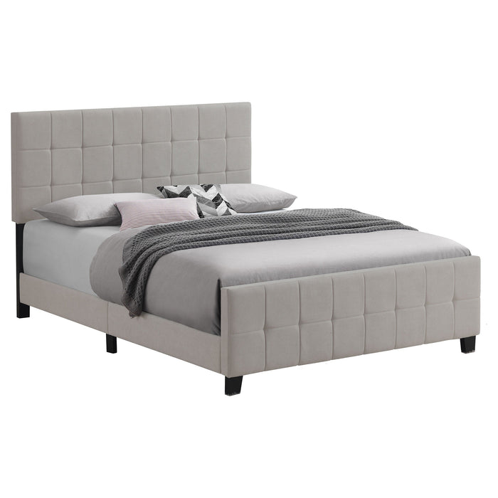 Fairfield  Upholstered Panel Bed Beige