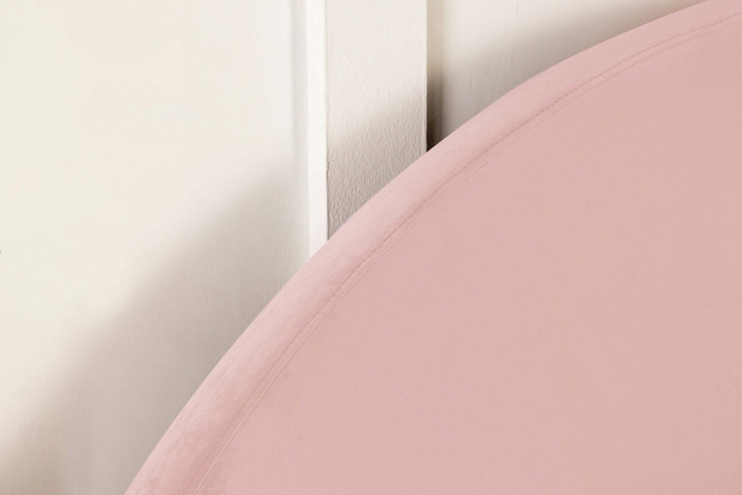 June Upholstered Arched  / Full Headboard Blush